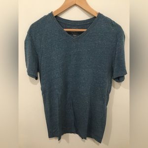 J. Crew Broken In V-Neck Tee in Heather Blue